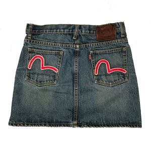 EVISU JEANS DENIM SKIRT